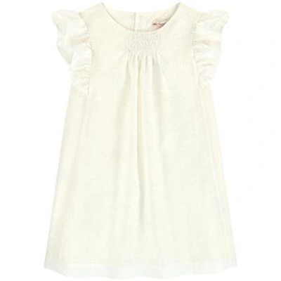 Bonpoint Kids' Linen Dress In Cream