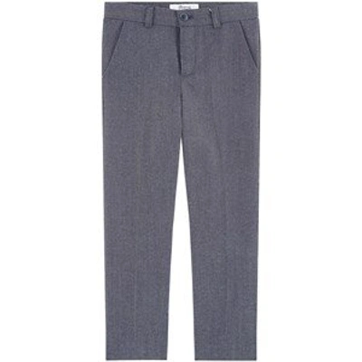 Bonpoint Kids'  Chino Regular Fit Trousers In Blue