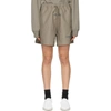 ESSENTIALS KHAKI VOLLEY SHORTS