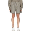 ESSENTIALS TAUPE VOLLEY SHORTS
