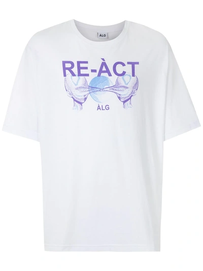 Àlg Re-act Oversized T-shirt In White
