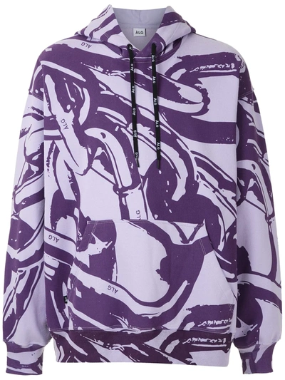 Àlg Correntes Hoodie In Purple