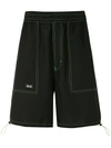 ÀLG CONTRAST-STITCHING BERMUDA SHORTS