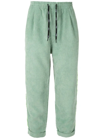 Àlg Corduroy Cropped Trousers In Green