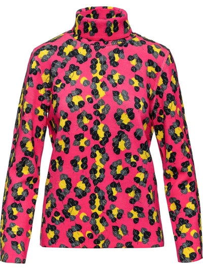 Aztech Mountain Matterhorn Leopard-print Jumper In Pink