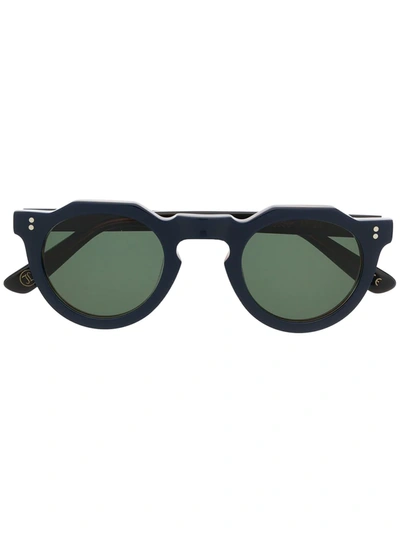 Lesca Pica Round-frame Sunglasses In Blau