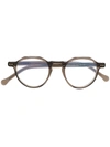 Lesca Icon 21 Round Frame Glasses In Grau