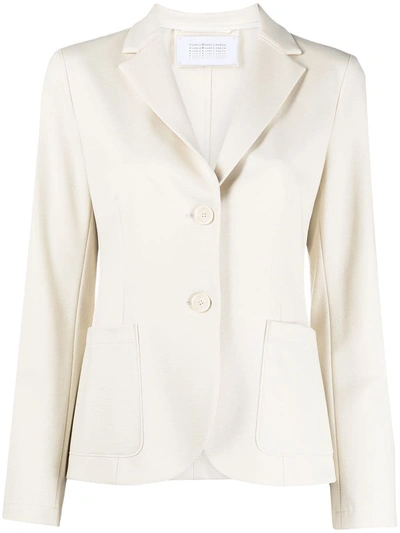 Harris Wharf London Notch-lapel Single-breasted Blazer In Neutrals