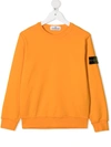 STONE ISLAND JUNIOR LOGO PATCH SWEATSHIRT