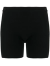JACQUEMUS FINE-KNIT FITTED SHORTS