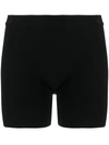 Jacquemus Ribbed Knit Shorts In Black