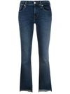 7 FOR ALL MANKIND CROPPED FLARED JEANS