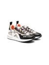 MSGM TEEN TWO-TONE LOW-TOP SNEAKERS