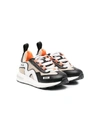MSGM TWO-TONE LOW-TOP SNEAKERS
