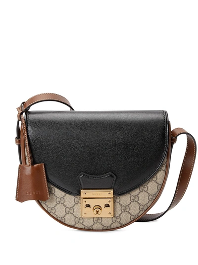 Gucci Padlock Leather Handbag In Brown