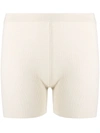 JACQUEMUS FINE-KNIT FITTED SHORTS