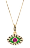 NEVERNOT 14K GOLD LIFE IN COLOR PENDANT