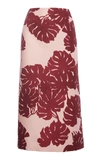 LA DOUBLEJ WOMEN'S PRINTED WOOL-BLEND PENCIL SKIRT