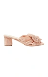 Loeffler Randall Women's Emilia Pleated Knot Mules In Pink