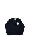 MONCLER CREWNECK SWEATSHIRT WHIT LOGO,11703294