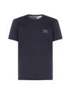 Dolce & Gabbana Men's Cotton Crew-neck T-shirt In Blu Scurissimo 1