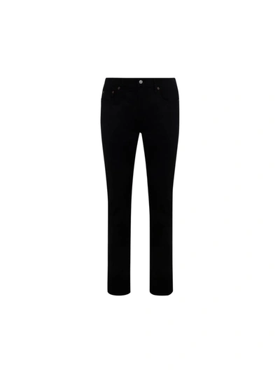 Acne Studios North Skinny-fit Patchwork-effect Denim Jeans In Black