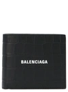 BALENCIAGA BALENCIAGA MEN'S BLACK LEATHER WALLET,5943151ROP31000 UNI