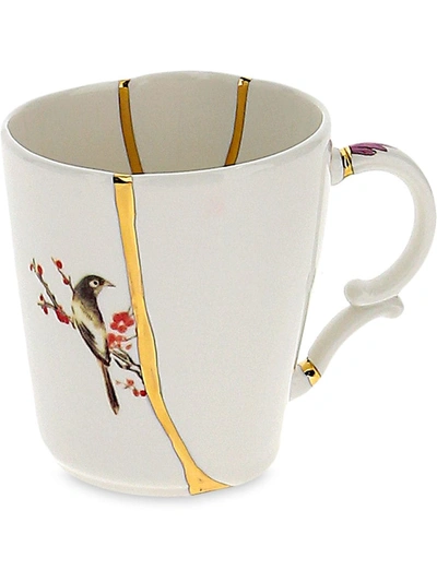 Seletti Crack Detail Mug In White