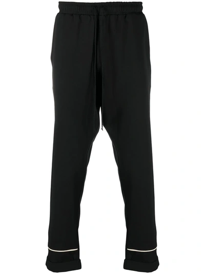 Alchemy Straight-leg Pyjama Trousers In Black