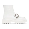 GUCCI WHITE TIGER HEAD BOOTS