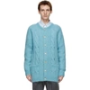 GUCCI BLUE MOHAIR GG CARDIGAN