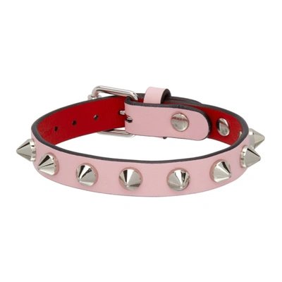 Christian Louboutin Pink Loubilink Bracelet In P544 Soupir