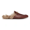 GUCCI BURGUNDY PRINCETOWN LOAFERS