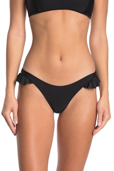 Kendall + Kylie Ruffle Bikini Bottoms In Black