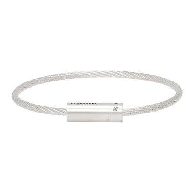 Le Gramme Sterling Silver Le 7g Polished Cable Bracelet In Metallic