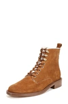 Vince Cabria 3 Genuine Shearling Lined Combat Boot In Cuoio