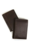 Boconi Leather Bi-fold Wallet In Cognac