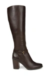 Naturalizer Kamora Knee High Boot In Chocolate Leather