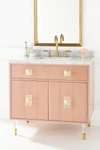 Tracey Boyd Lacquered Regency Single Bathroom Vanity In Pink