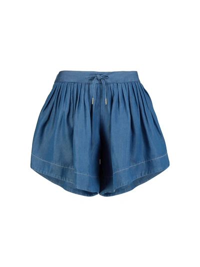 Chloé Kids Shorts For Girls In Blue