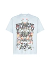 BURBERRY LADSLOW LOGO AND FLORAL PRINT COTTON T-SHIRT,8037468 -A1397