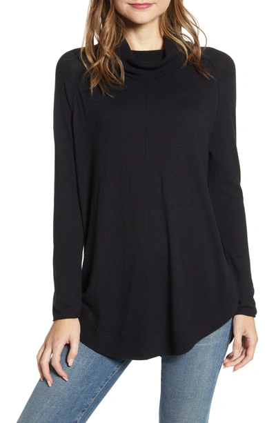 Caslon Turtleneck Tunic Sweater In Black