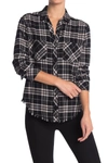 Rails Hunter Plaid Button-up Shirt In Onyx Peach