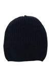 Portolano Rib Knit Cashmere Beanie In Unfrm Navy