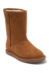 Harper Canyon Kids' Everly Faux Fur Lined Boot In Chestnut Faux Suede