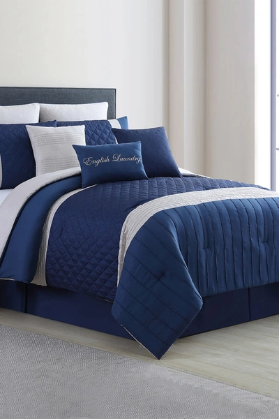 Modern Threads 9-piece Embellished Comforter Set In Blue