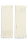 Frye Frayed Edge Arm Warmers In Birch