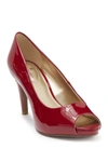 Bandolino Peep Toe Platform Slim Heel Pump In Mresy