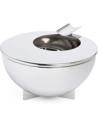 Alessi Bauhaus Ash Tray In Silver