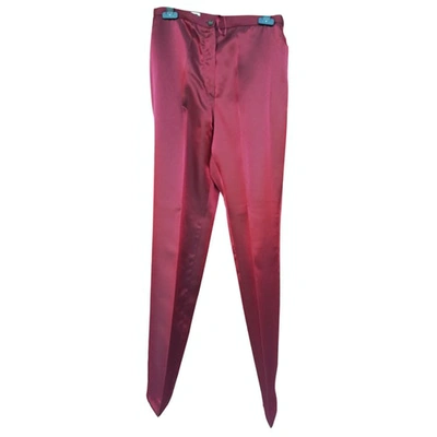 Pre-owned Jil Sander Carot Pants In Red